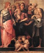 Rosso Fiorentino Madonna Enthroned with Four Saints Sweden oil painting artist